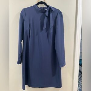 Calvin Klein Long Sleeve Blue Dress